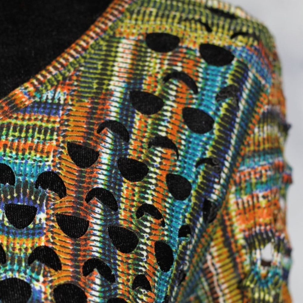 Adore Multi Color Knit Dress - Picture 5 of 10